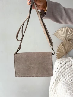 Dámska kabelka Mirine z prírodného semišu - béžová