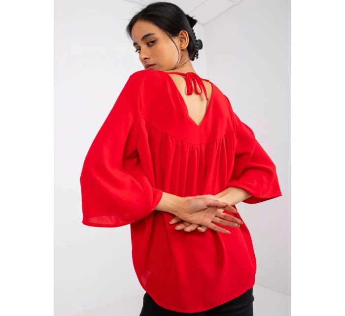 Dámská halenka CHA BZ model 20776219 Červená - FPrice Dámská halenka CHA BZ model 20776219 Červená - FPrice