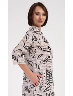 Dámské domácí šaty s tříčtvrtečním rukávem Elena