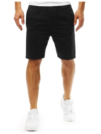 Pánske krátke teplákové šortky čierne SX0824 Pánske krátke teplákové šortky čierne SX0824