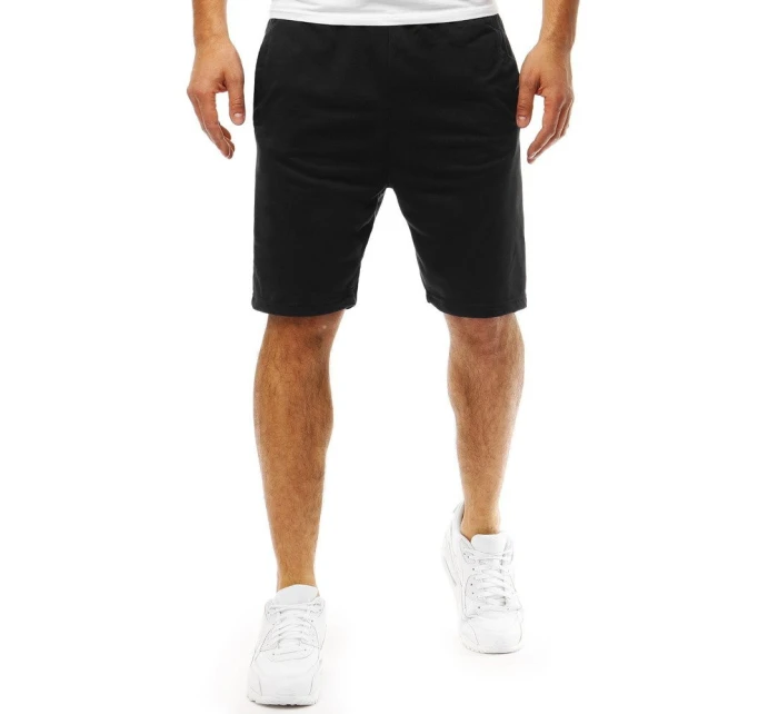 Pánske krátke teplákové šortky čierne SX0824 Pánske krátke teplákové šortky čierne SX0824