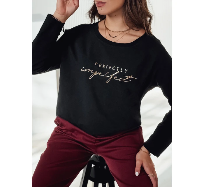 Dámska blúzka VIVILINES oversize s potlačou čierna FashionStreet RY2692