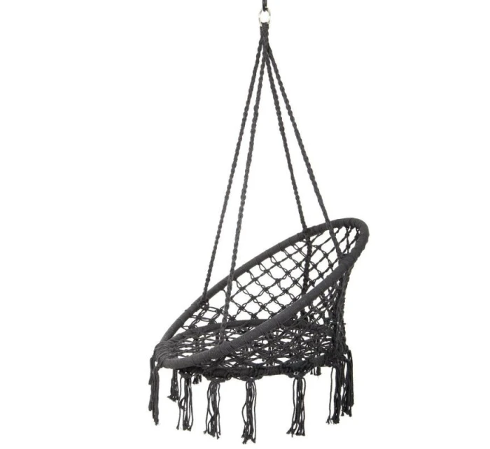 Závesná sedačka DRAGON HAMMOCK 80x60 cm tmavosivá