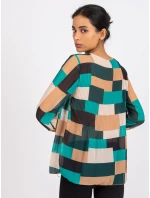 Bluzka DHJ BZ model 21736703 ciemny zielony - FPrice Bluzka DHJ BZ model 21736703 ciemny zielony - FPrice