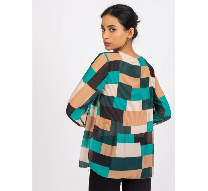 Bluzka DHJ BZ model 21736703 ciemny zielony - FPrice Bluzka DHJ BZ model 21736703 ciemny zielony - FPrice