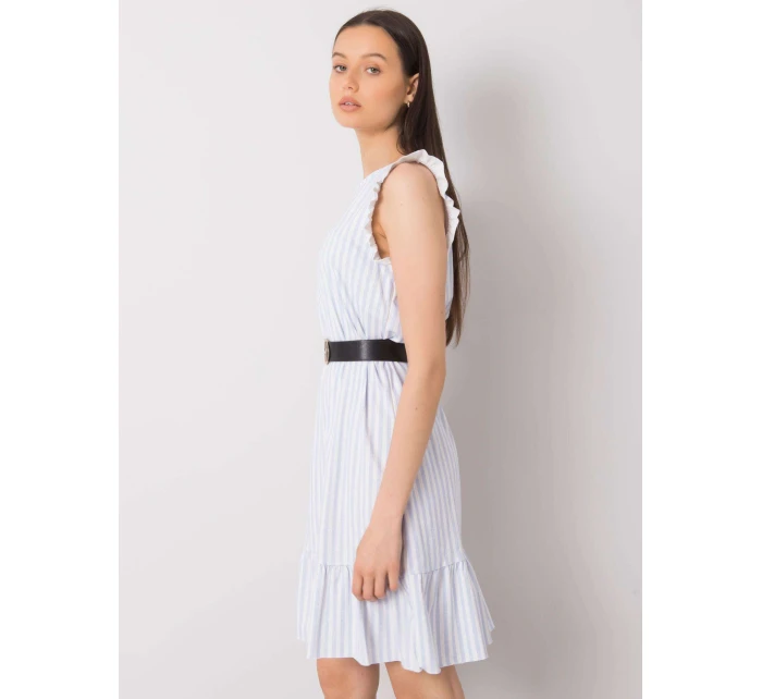 Sukienka DHJ SK jasny niebieski model 21217528 - FPrice Sukienka DHJ SK jasny niebieski model 21217528 - FPrice