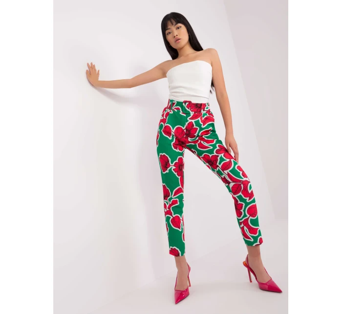 Spodnie DHJ SP model 18650848 zielony - FPrice Spodnie DHJ SP model 18650848 zielony - FPrice