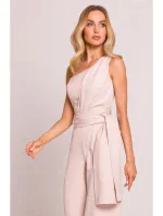 Kombinéza na jedno rameno se  světle béžová model 20970527 - Moe
