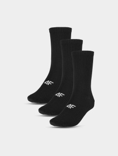 Pánske voľnočasové členkové ponožky (3pack) 4F - čierne