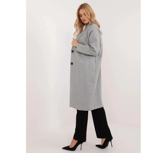 Dámsky kabát TW EN BI 7298 2.14 Grey - Och Bella