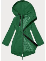 Zelená dámská bunda parka pro přechodné období Miss model 19586821 - Miss TiTi