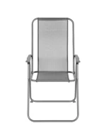 SADA ZÁHRADNÉHO NÁBYTKU OKRÚHLY STÔL 4 STOLIČKY A SLNEČNÍK TMAVOSIVÁ