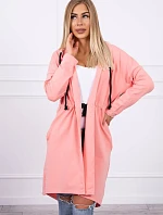 Sukňa s dlhším chrbtom marhuľová