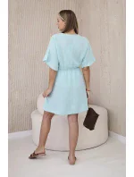 Mušelínové šaty s pasem mincovna