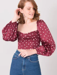 Bluzka model 18484164 bordowy - FPrice