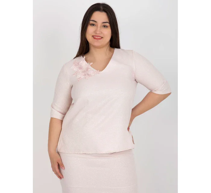 Blúzka LK BZ 506692.32 svetlo ružová