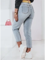 Dámské džínové kalhoty mom fit s páskem Dstreet model 21983333 - FashionStreet