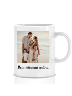 Personalizovaný klasický bílý hrníček 300 ml s fotografií