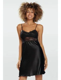 Dámska nočná košeľa Peri Black - DKaren