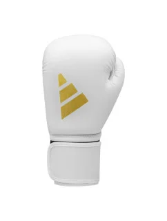 Bielo-zlaté boxerské rukavice Adidas SPEED 50