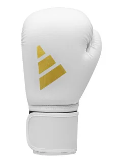 Bielo-zlaté boxerské rukavice Adidas SPEED 50