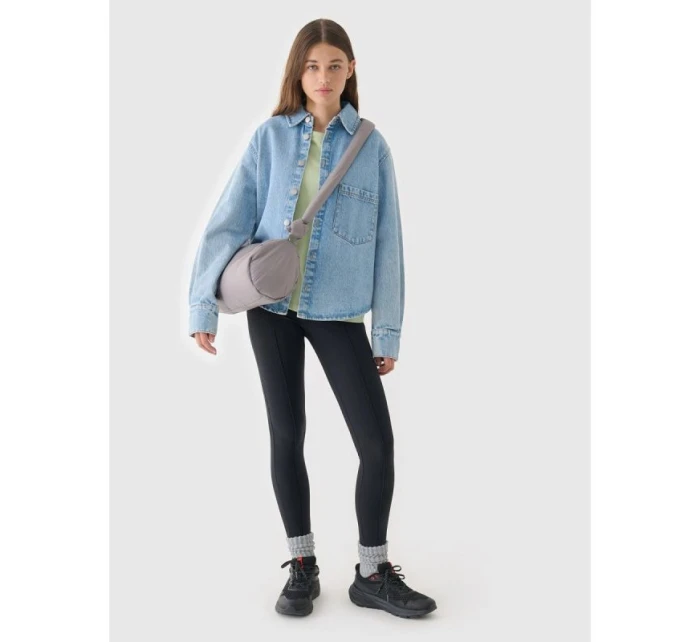 Dámske tričko oversize s potlačou 4F 4FRAW24TTSHF2583-43S