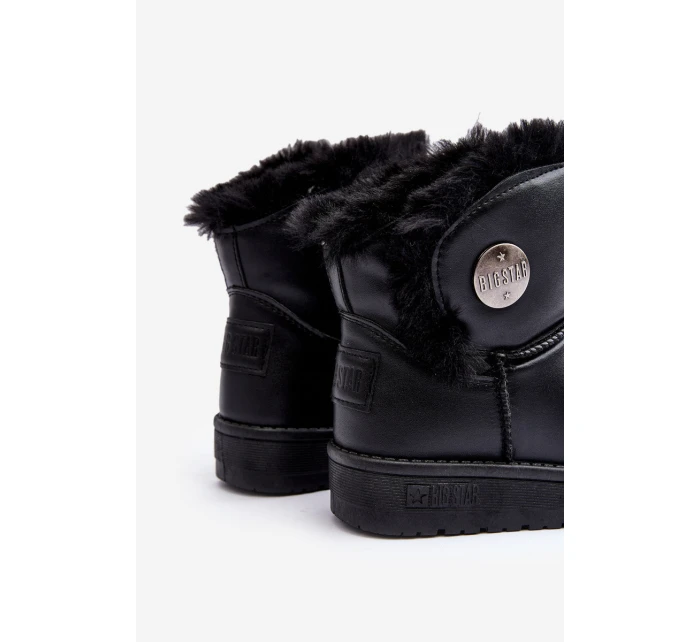 Dětské sněhule s z kožešiny černé Big Star model 21637354 - Big Star Shoes