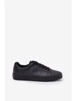 Nízké Dámské Tenisky Z Eko Kůže Big Star model 21686465 Černé - Big Star Shoes Nízké Dámské Tenisky Z Eko Kůže Big Star model 21686465 Černé - Big Star Shoes