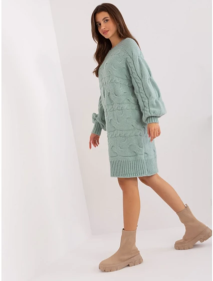 Sweter AT SW model 18917494 mietowy - FPrice Sweter AT SW model 18917494 mietowy - FPrice