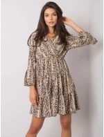 Šaty DHJ SK 8777B 1.11P čierna a béžová Šaty DHJ SK 8777B 1.11P čierna a béžová