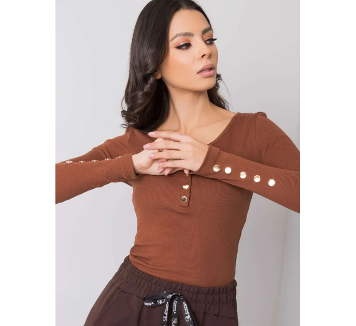 Blúzka RV BZ 6065.80P tmavohnedá