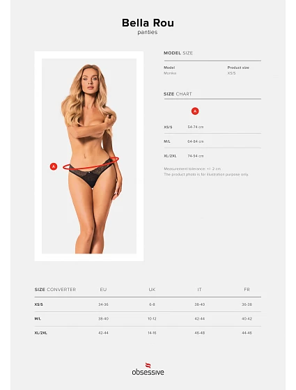 Krásné kalhotky Bella model 18427299 panties - Obsessive Krásné kalhotky Bella model 18427299 panties - Obsessive