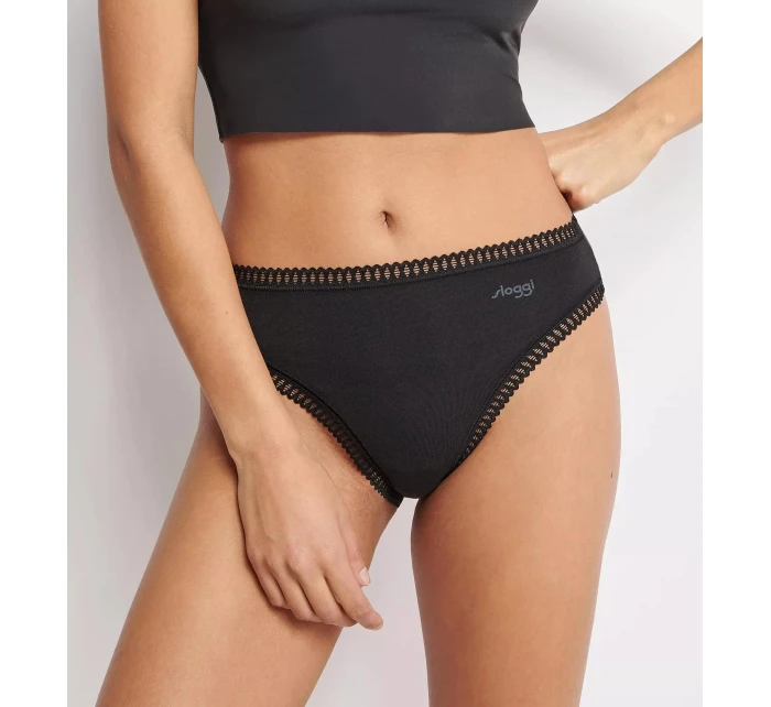 Dámske nohavičky GO Crush High leg C3P - BLUE - modré M008 - SLOGGI Dámske nohavičky GO Crush High leg C3P - BLUE - modré M008 - SLOGGI