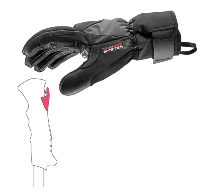 Lyžařské rukavice  Thermo 3D černé model 21897328 - Leki