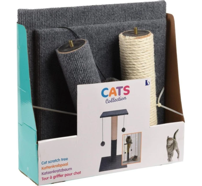 ŠKRABACÍ STROM PRE MAČKY 59CM 2 LOPTIČKY