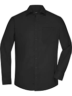 JN  keprová košile s dlouhým rukávem 02.0 black model 22488313 - Daiber