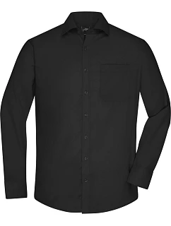 JN  keprová košile s dlouhým rukávem 02.0 black model 22488313 - Daiber