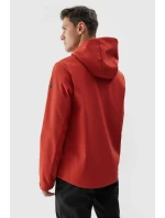 Kurtka Męska Softshell Z Kapturem 4F 4FWAW24TSOFM283-61S Czerwona