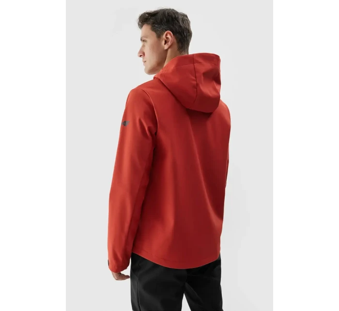 Kurtka Męska Softshell Z Kapturem 4F 4FWAW24TSOFM283-61S Czerwona