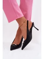 Dámské lodičky Sandály s ozdobným detailem Černé model 21937404 - Boto Dámské lodičky Sandály s ozdobným detailem Černé model 21937404 - Boto