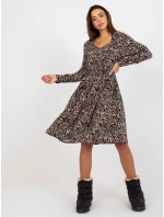 Šaty D73771M30365A čierno-béžové Šaty D73771M30365A čierno-béžové