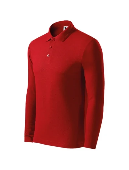 Polokošeľa Pique Polo LS červená