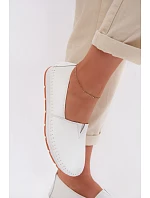 Kožené dámské polobotky model 22064256 bílé - S.Barski