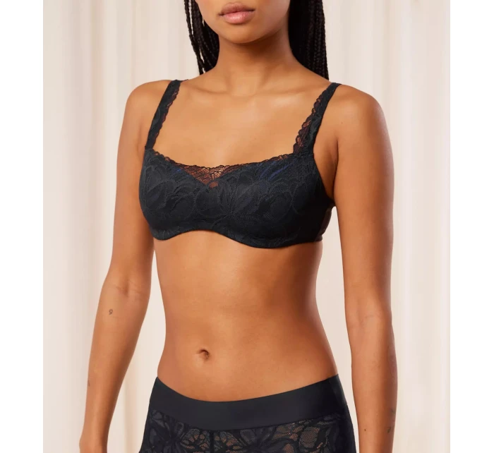 Dámska podprsenka Body Make-Up Illusion Lace Balconette Bra - BLACK - black 0004 - TRIUMPH