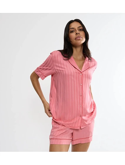 Košeľa Amourette Jacquard Boyfriend – Cherry Rose – TRIUMPH Cherry Rose – TRIUMPH Košeľa Amourette Jacquard Boyfriend – Cherry Rose – TRIUMPH Cherry Rose – TRIUMPH