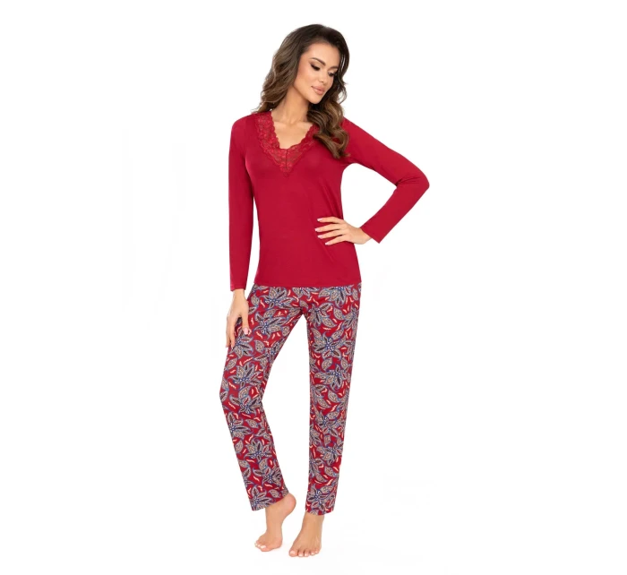 Dámske pyžamo Rita wine - Donna
