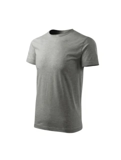 Heavy New Free M model 18811072 tmavě šedé melanžové tričko - Malfini