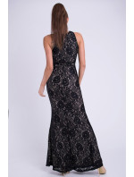 Dámské značkové dlouhé společenské šaty & černé Černá / L  model 15043052 - Emamoda