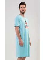 Pánská noční košile s krátkým rukávem Lucky model 17613327 - Vienetta MAN