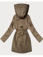 Klasická dámska bunda Goodlookin s hnedou podšívkou (B2006-48)